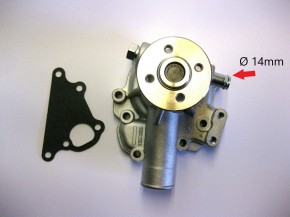 Wasserpumpe für Perkins 404C-22 404D-22 Jungheinrich CASE Shibaura N844T | 18mm