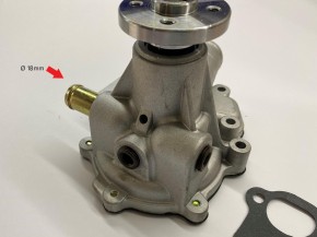 Wasserpumpe für Perkins 404C-22 404D-22 Jungheinrich CASE Shibaura N844T | 18mm